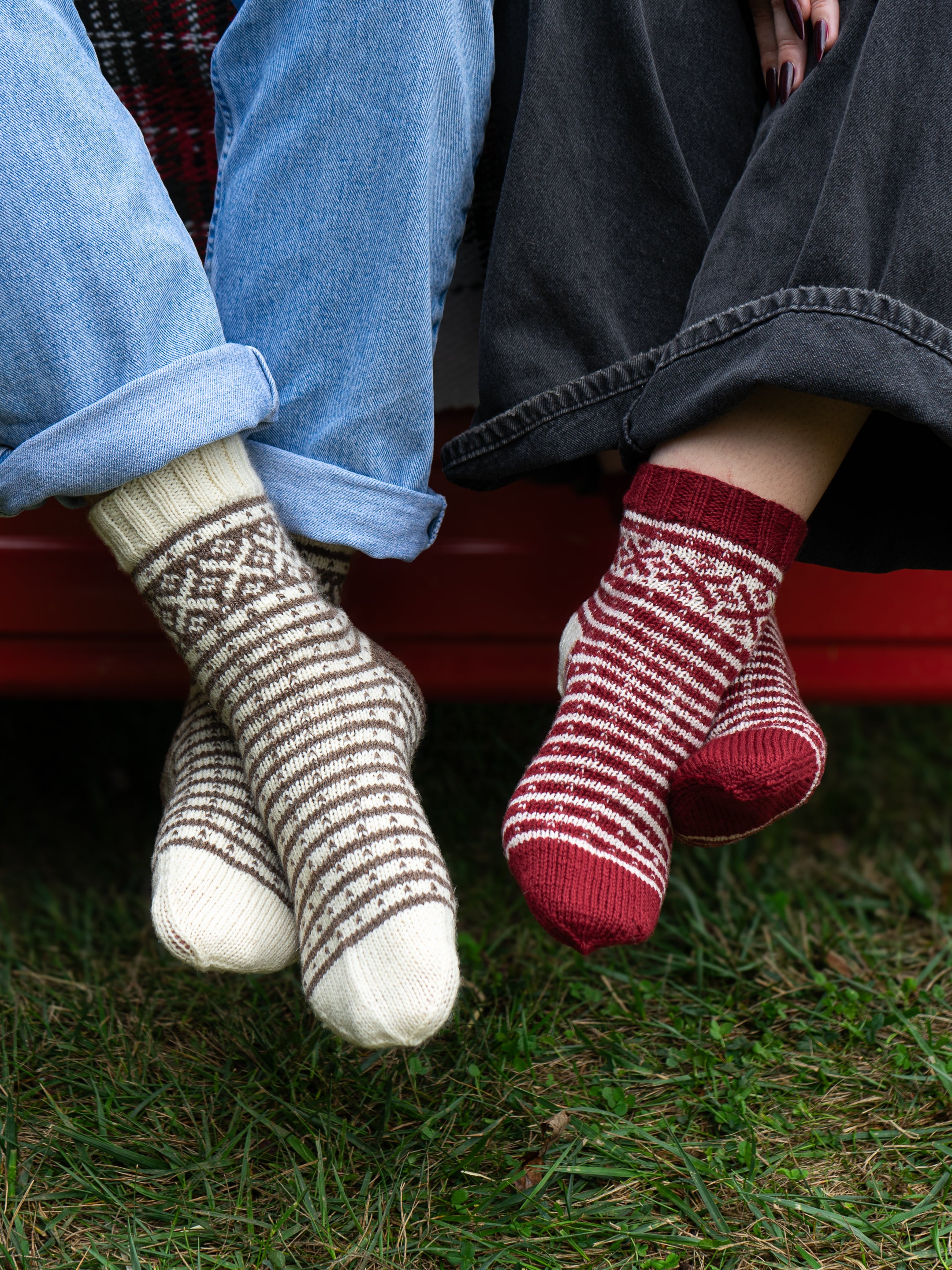 Cold Winter's Night Socks by Mary O'Shea