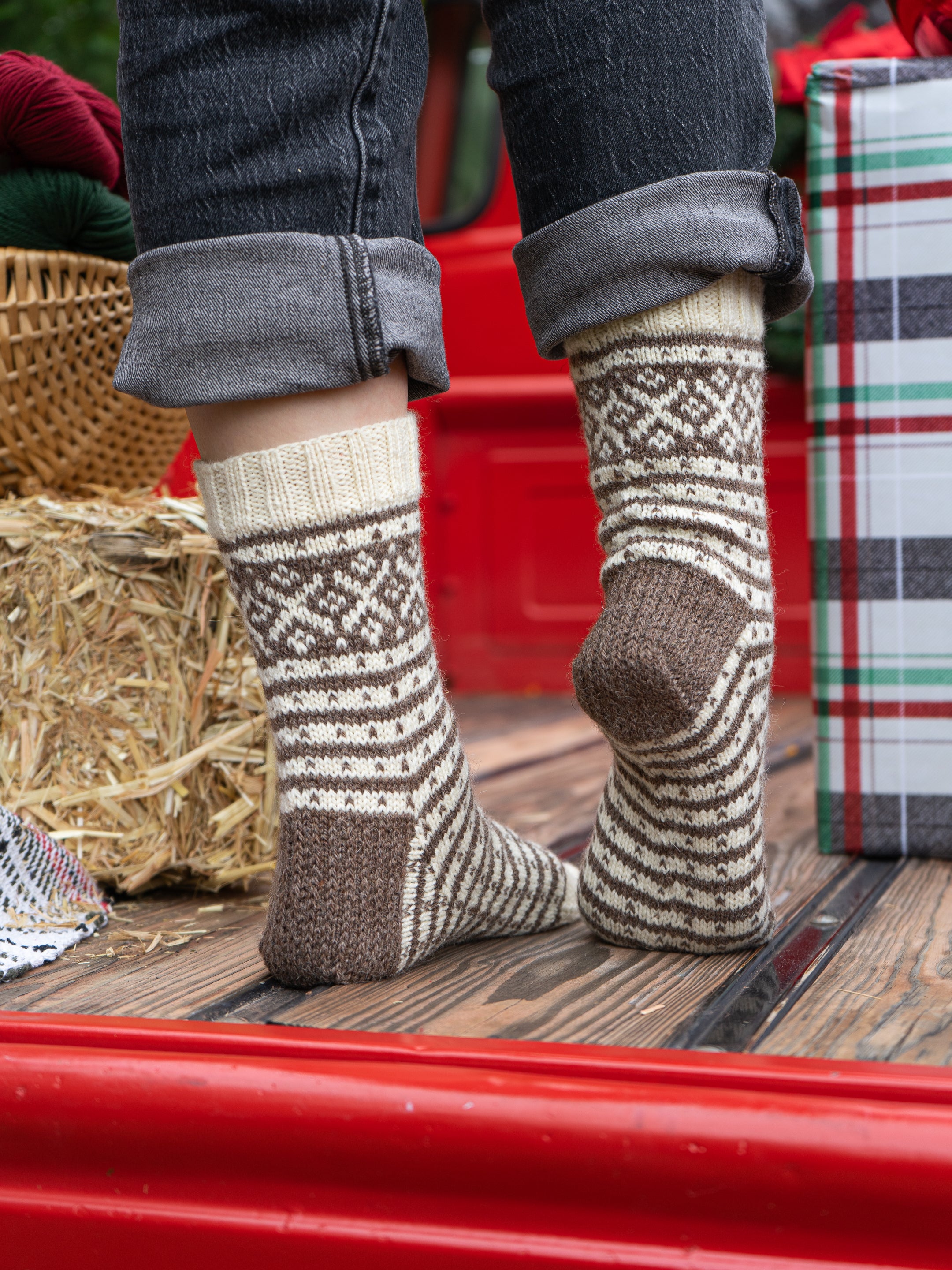 Cold Winter's Night Socks by Mary O'Shea