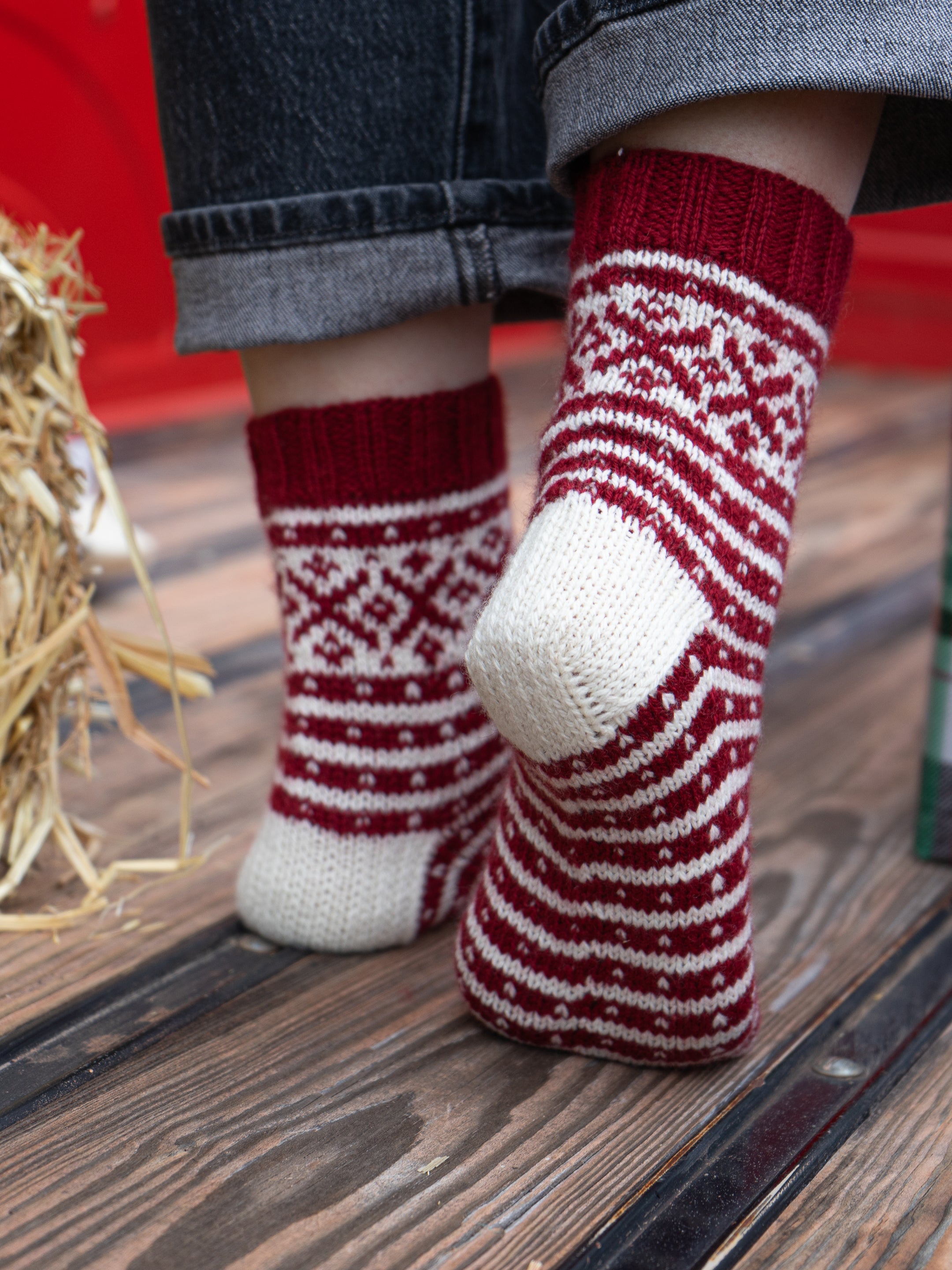 Cold Winter's Night Socks by Mary O'Shea