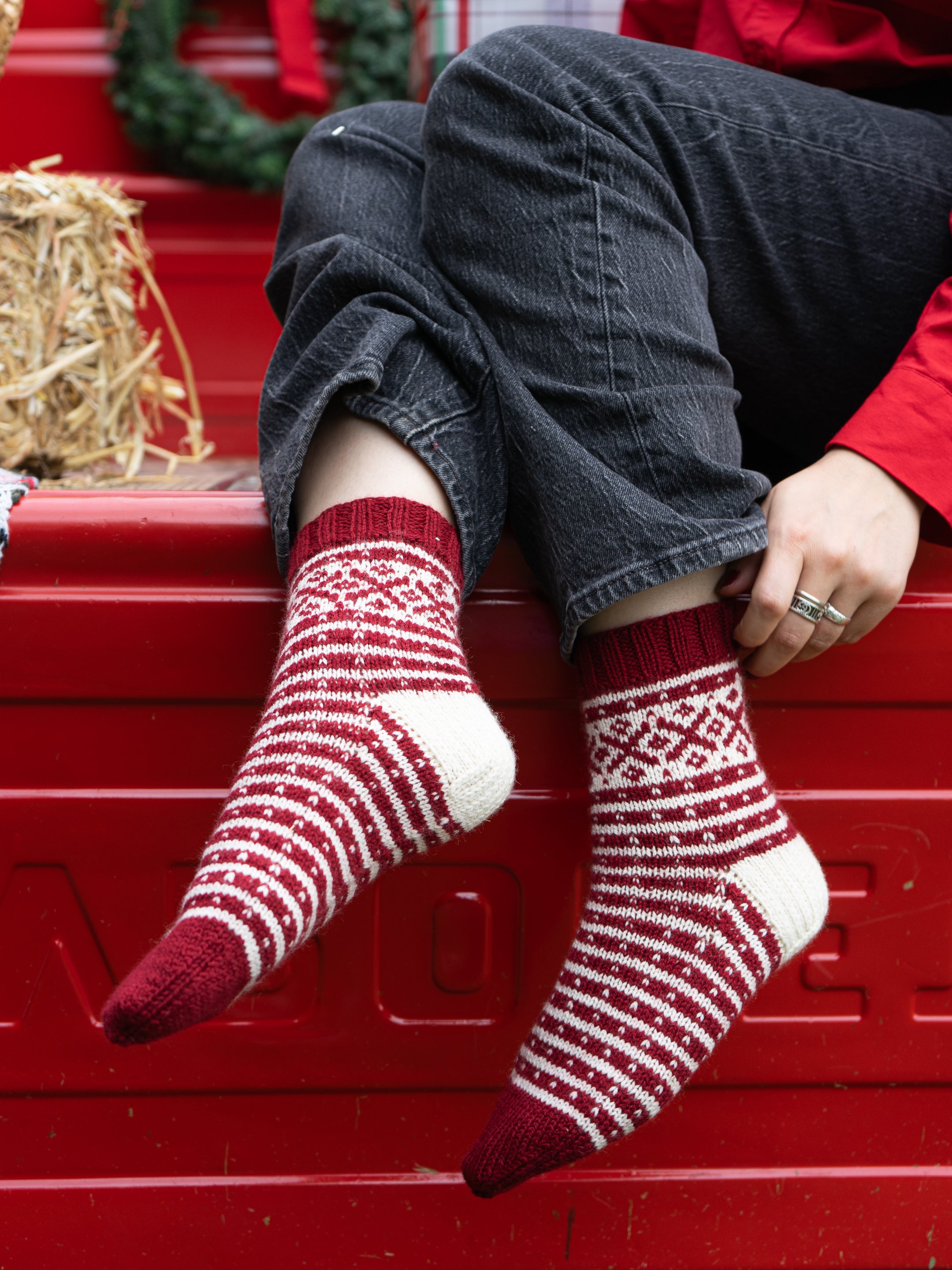 Cold Winter's Night Socks by Mary O'Shea