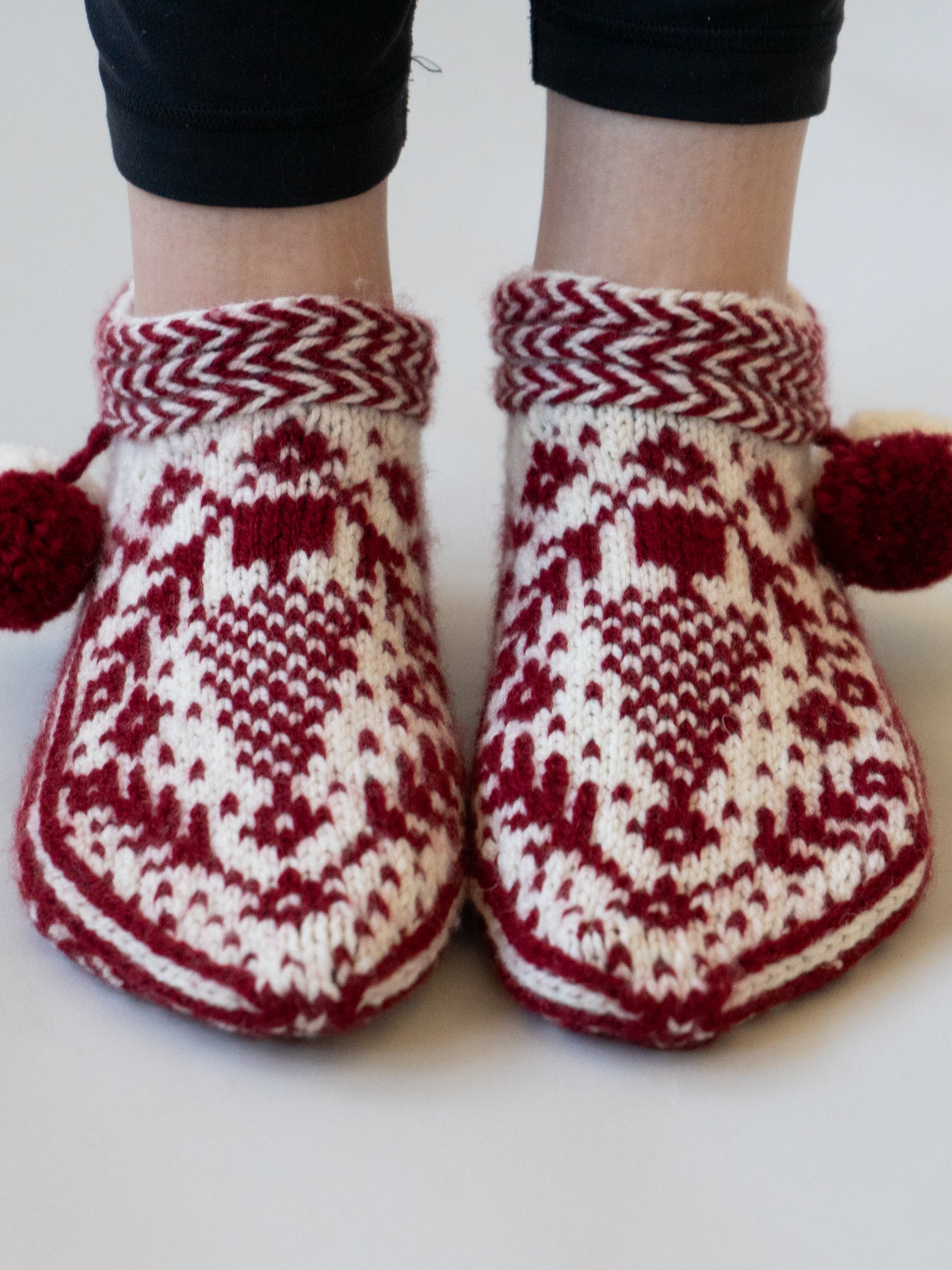 Glad Tidings Slippers by Caitlin Shepherd