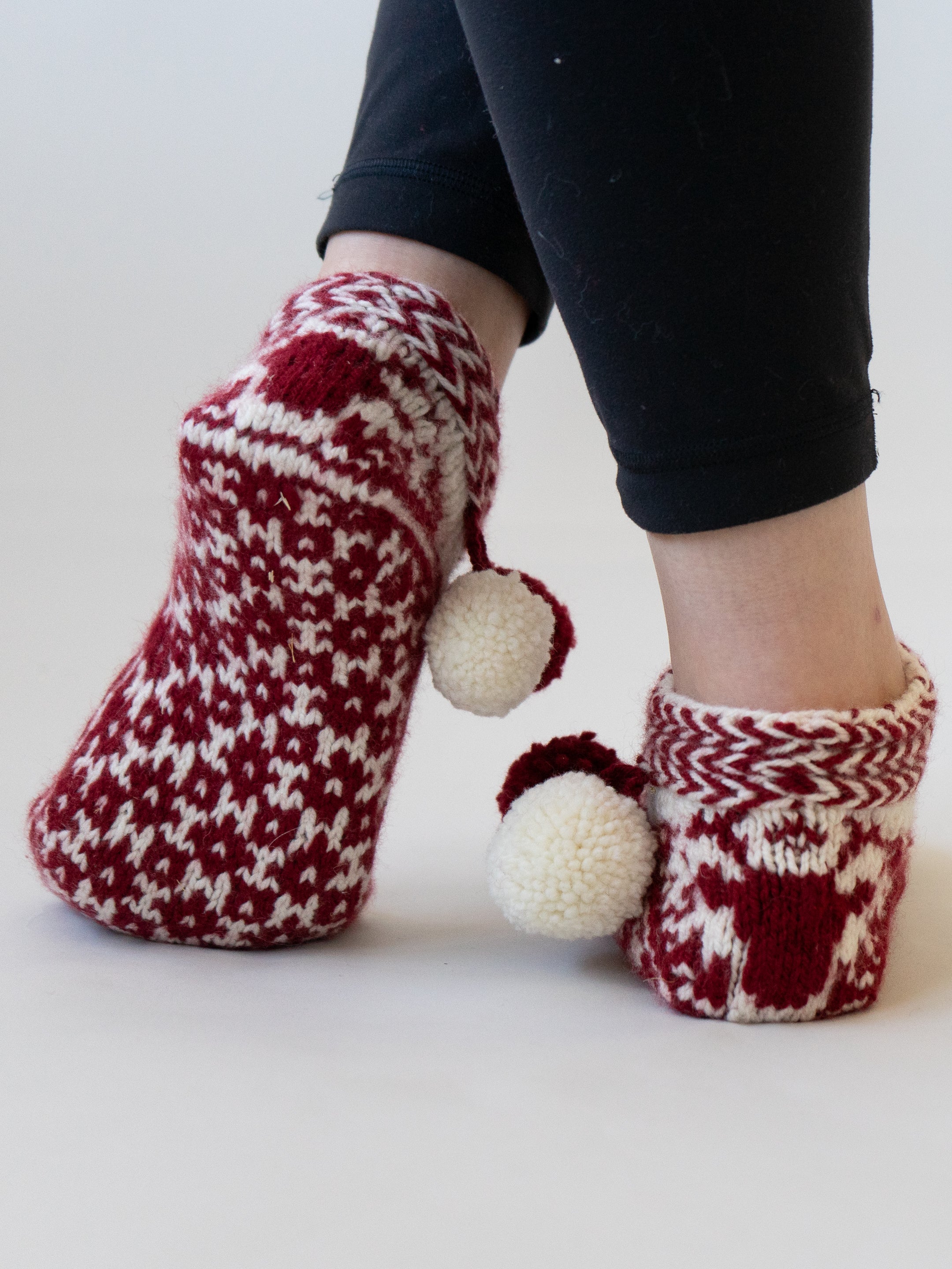 Glad Tidings Slippers by Caitlin Shepherd