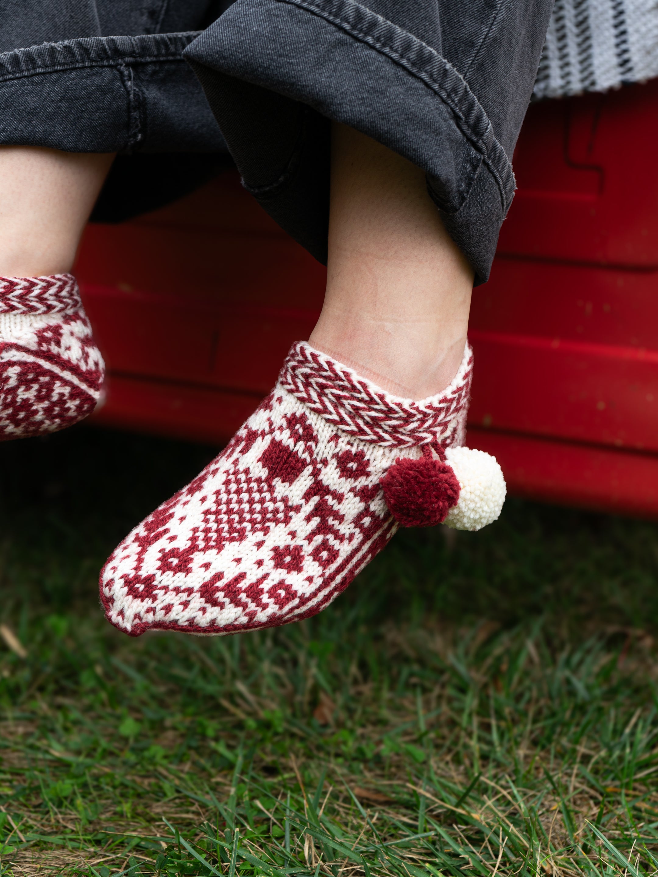 Glad Tidings Slippers by Caitlin Shepherd