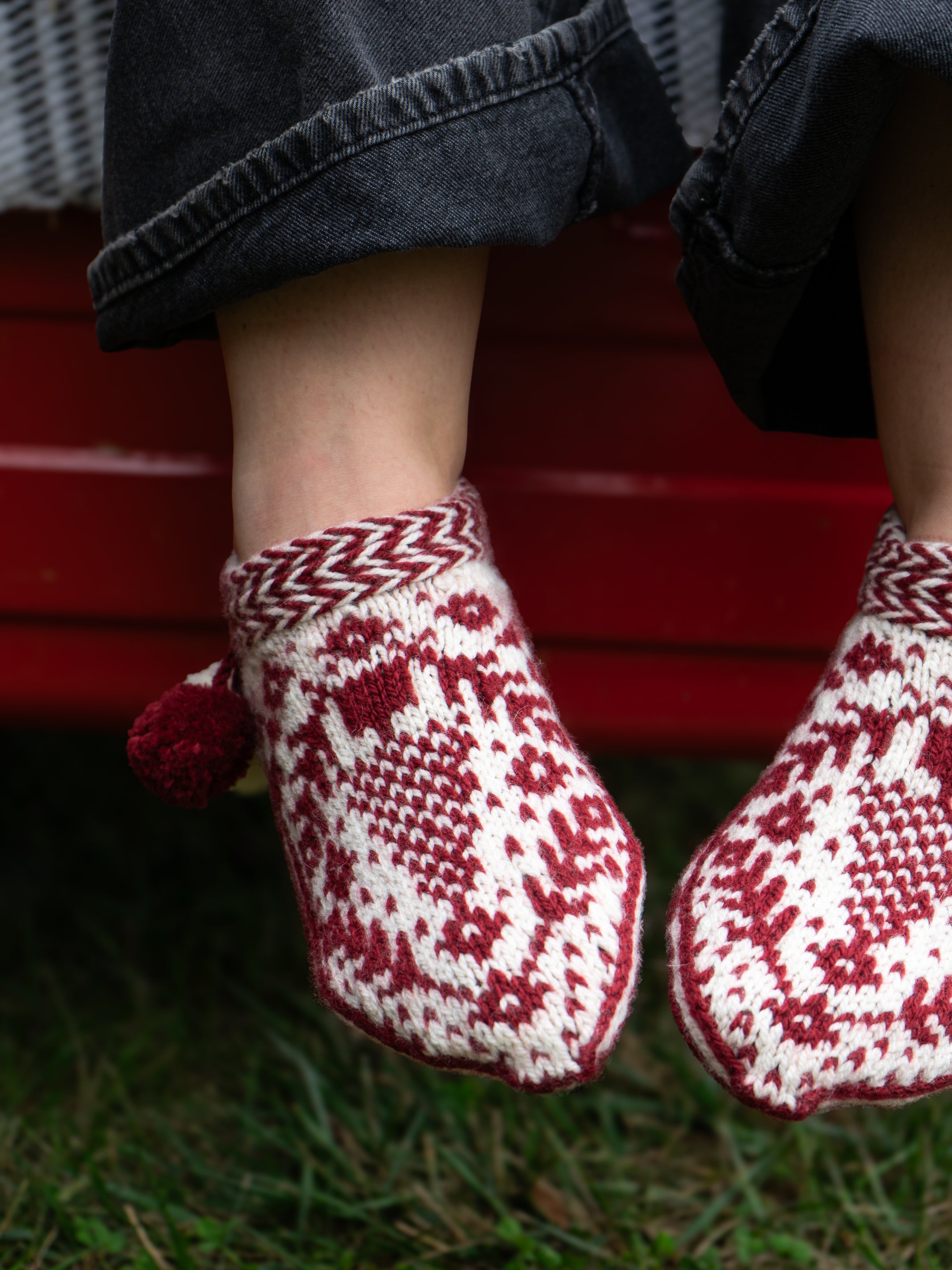 Glad Tidings Slippers by Caitlin Shepherd