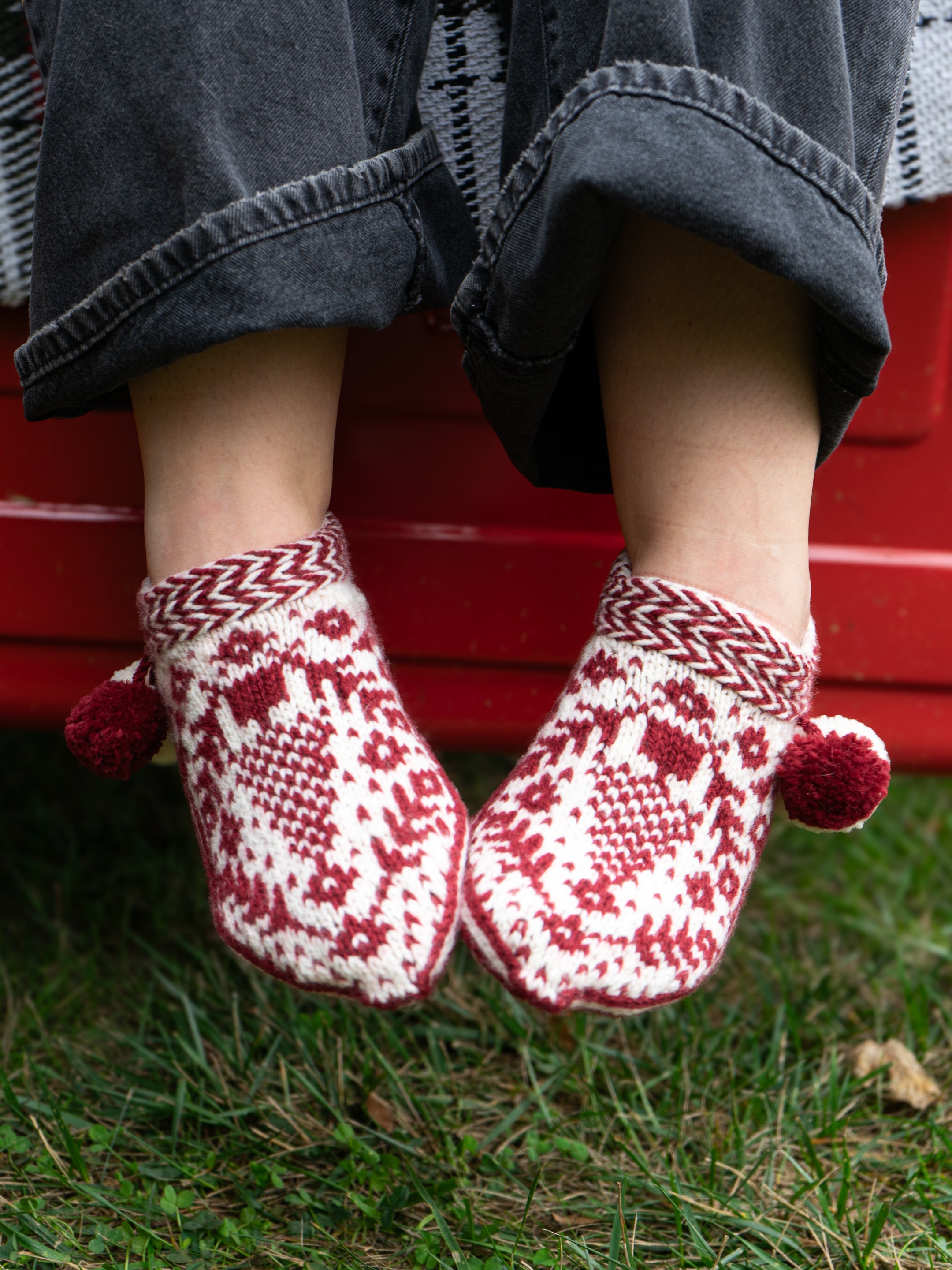 Glad Tidings Slippers by Caitlin Shepherd