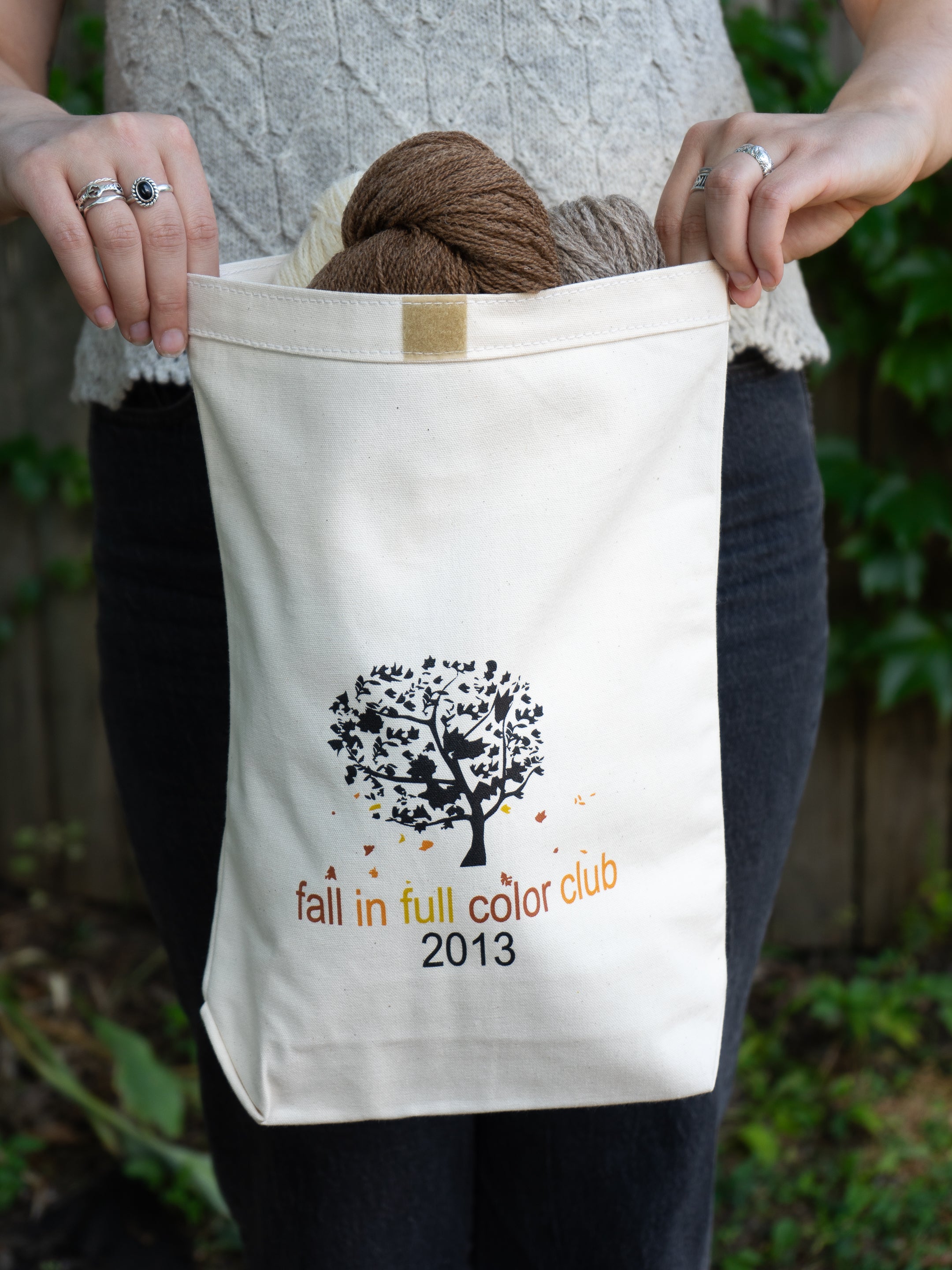 Fall In Full Color Canvas Project Bag