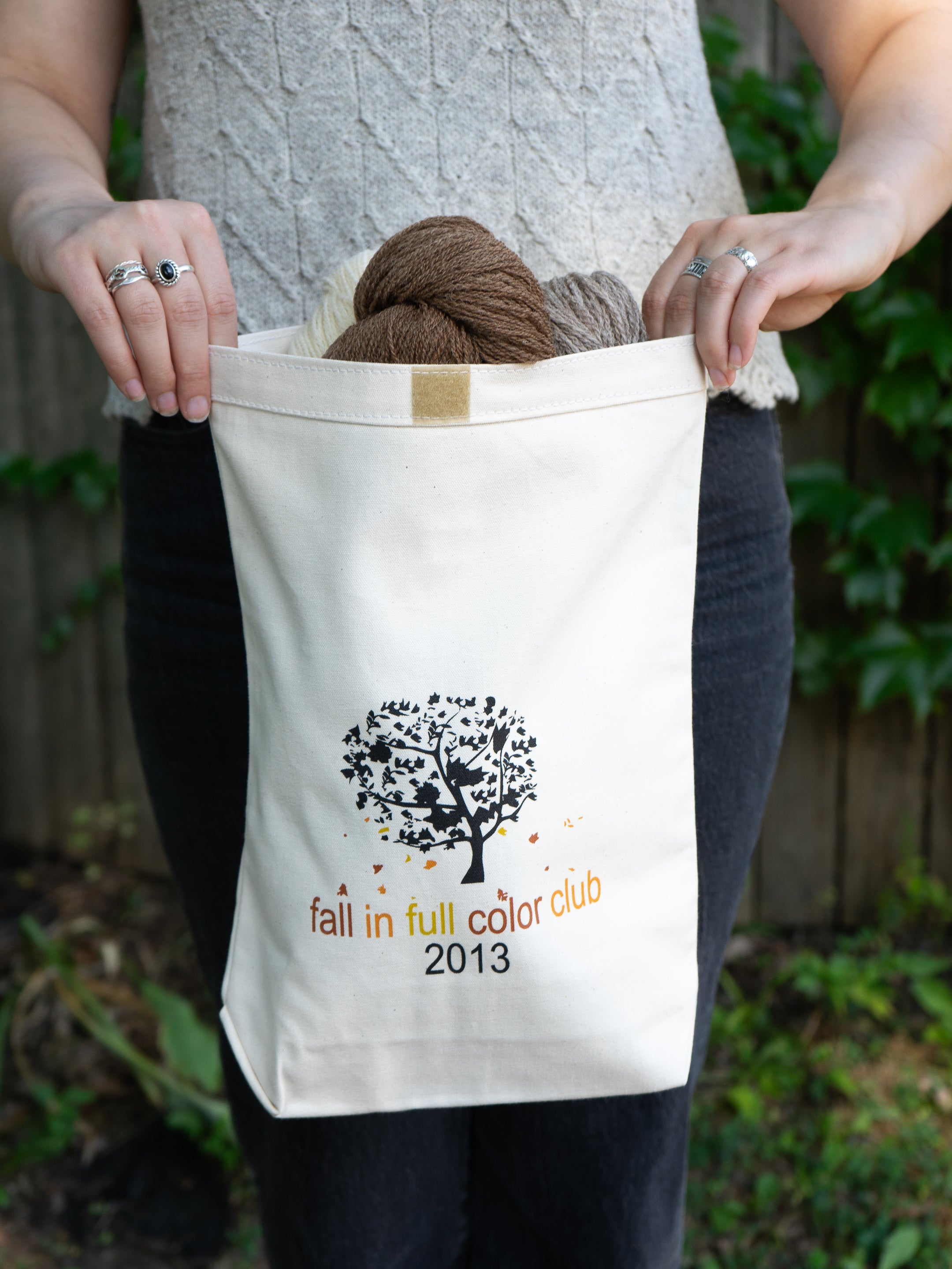 Fall In Full Color Canvas Project Bag