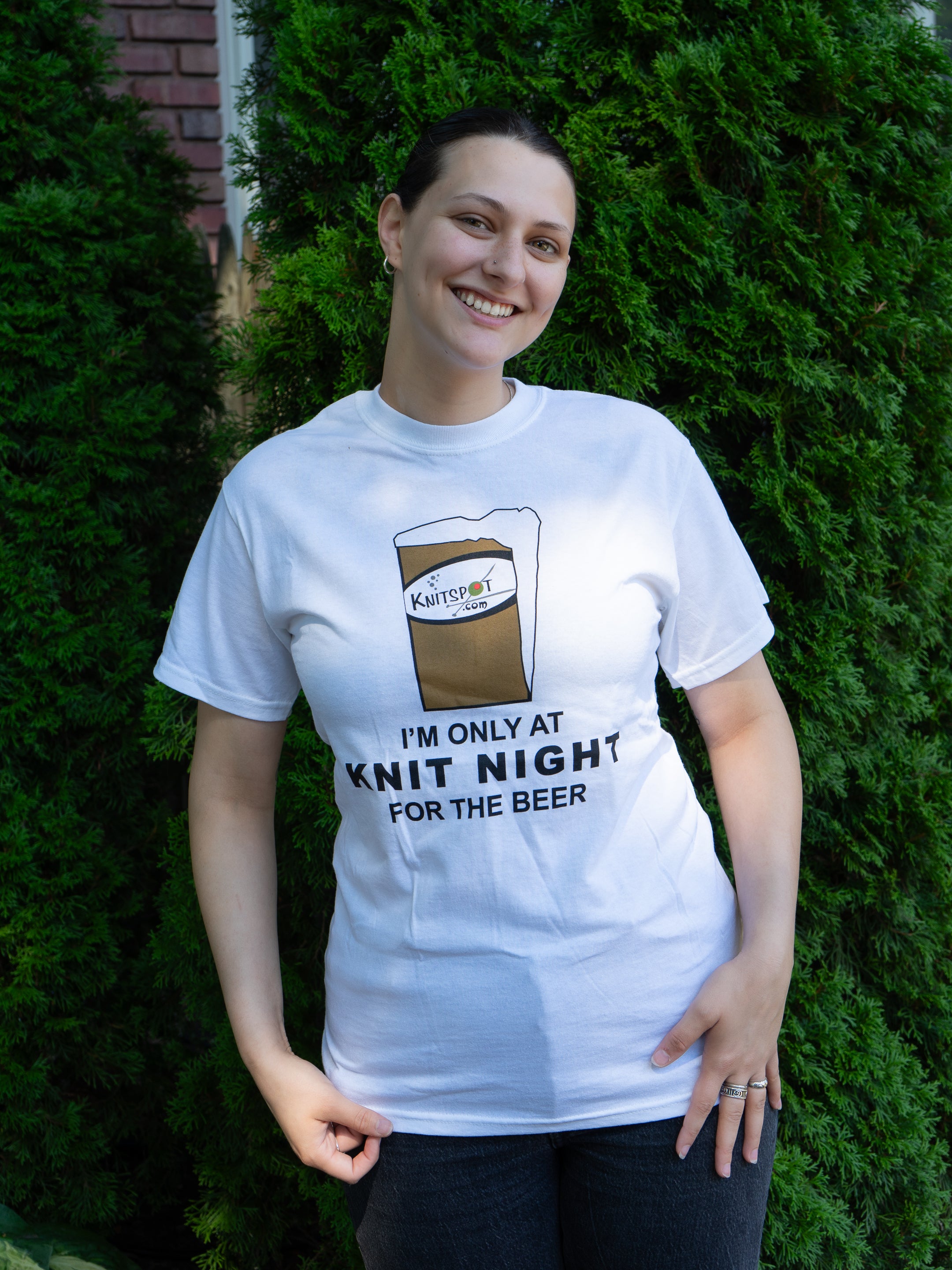 I'm Only at Knit Night for the Beer T-shirts