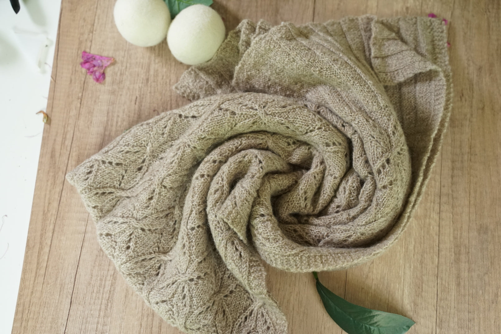 Spring Frost Scarf, Wrap, or Blanket