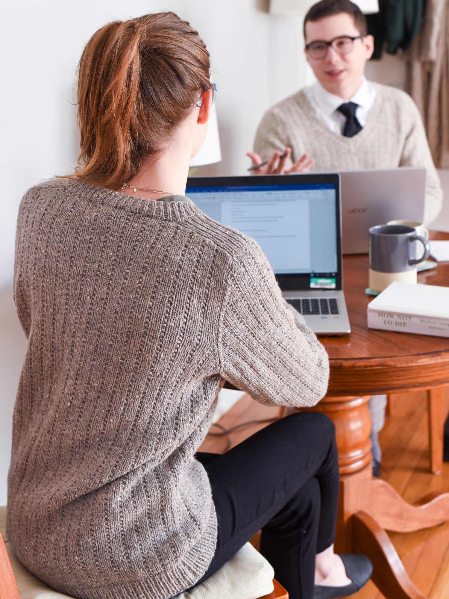 Her Home Office Pullover