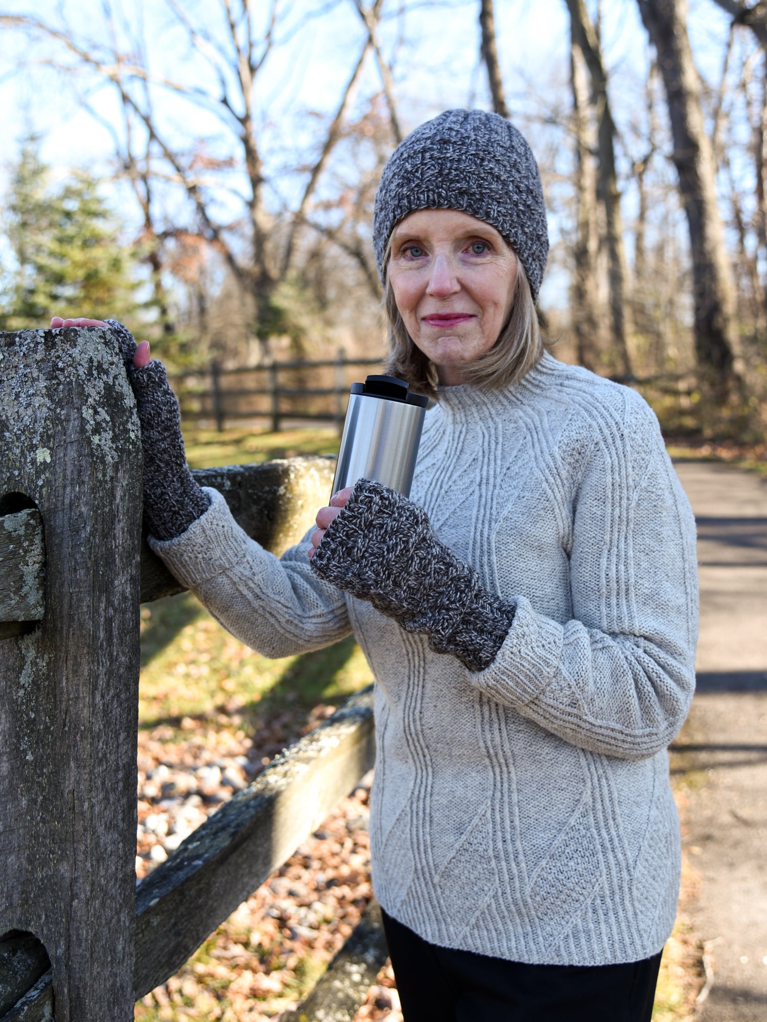 Creel Cap, Cowl, and Mitts