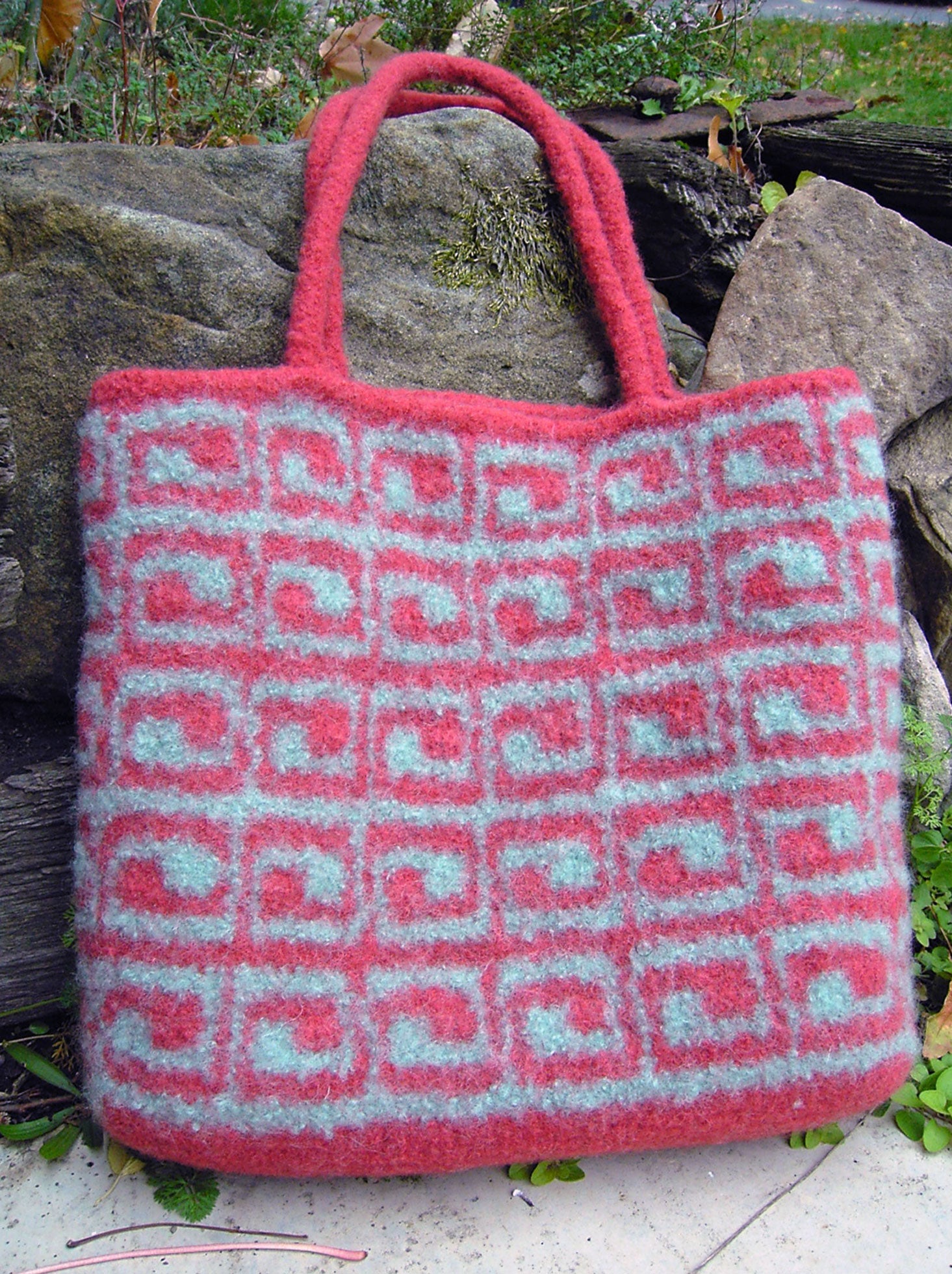 Box in Box Felted Bag