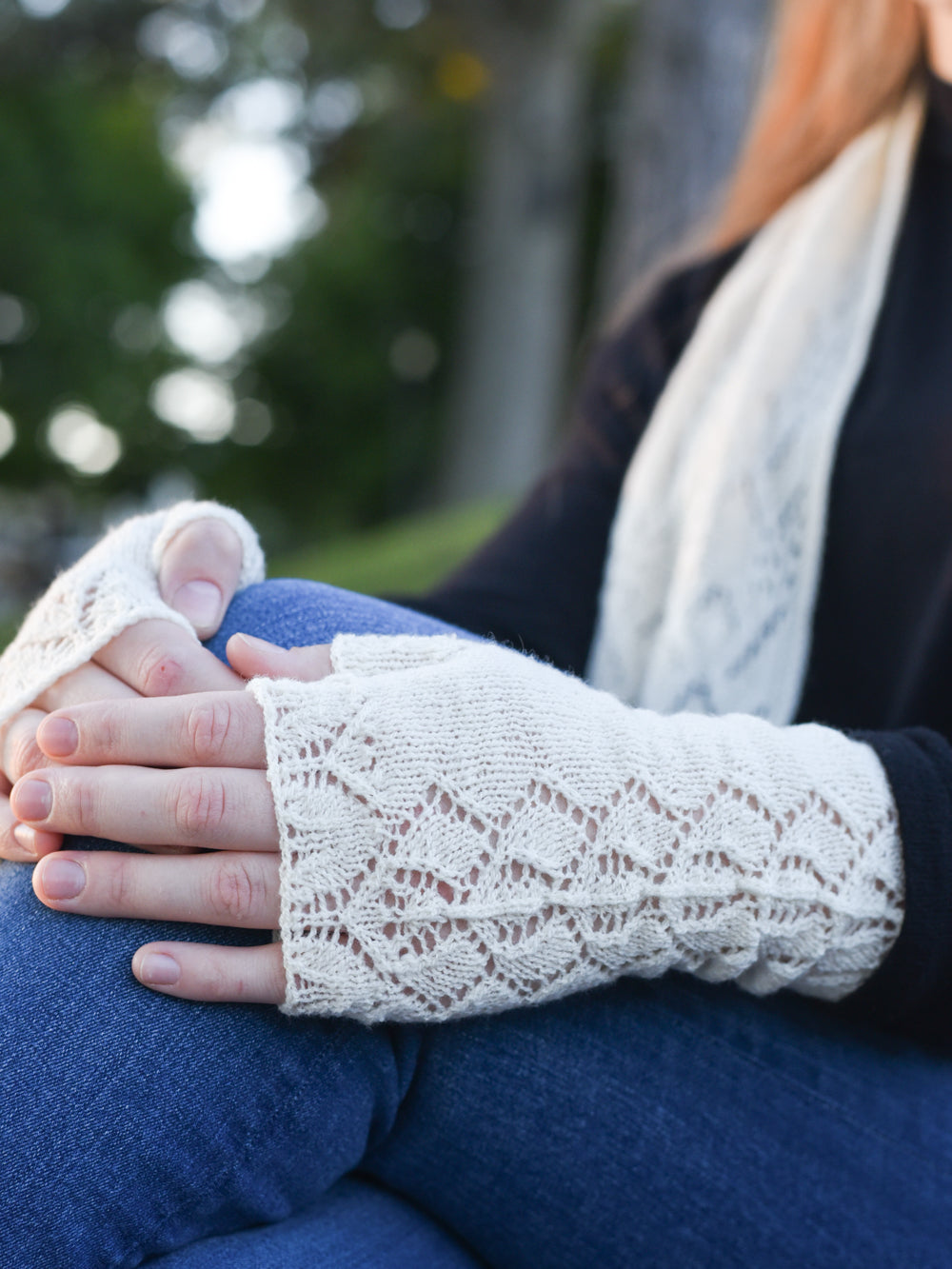 Orchid Lace Mitts