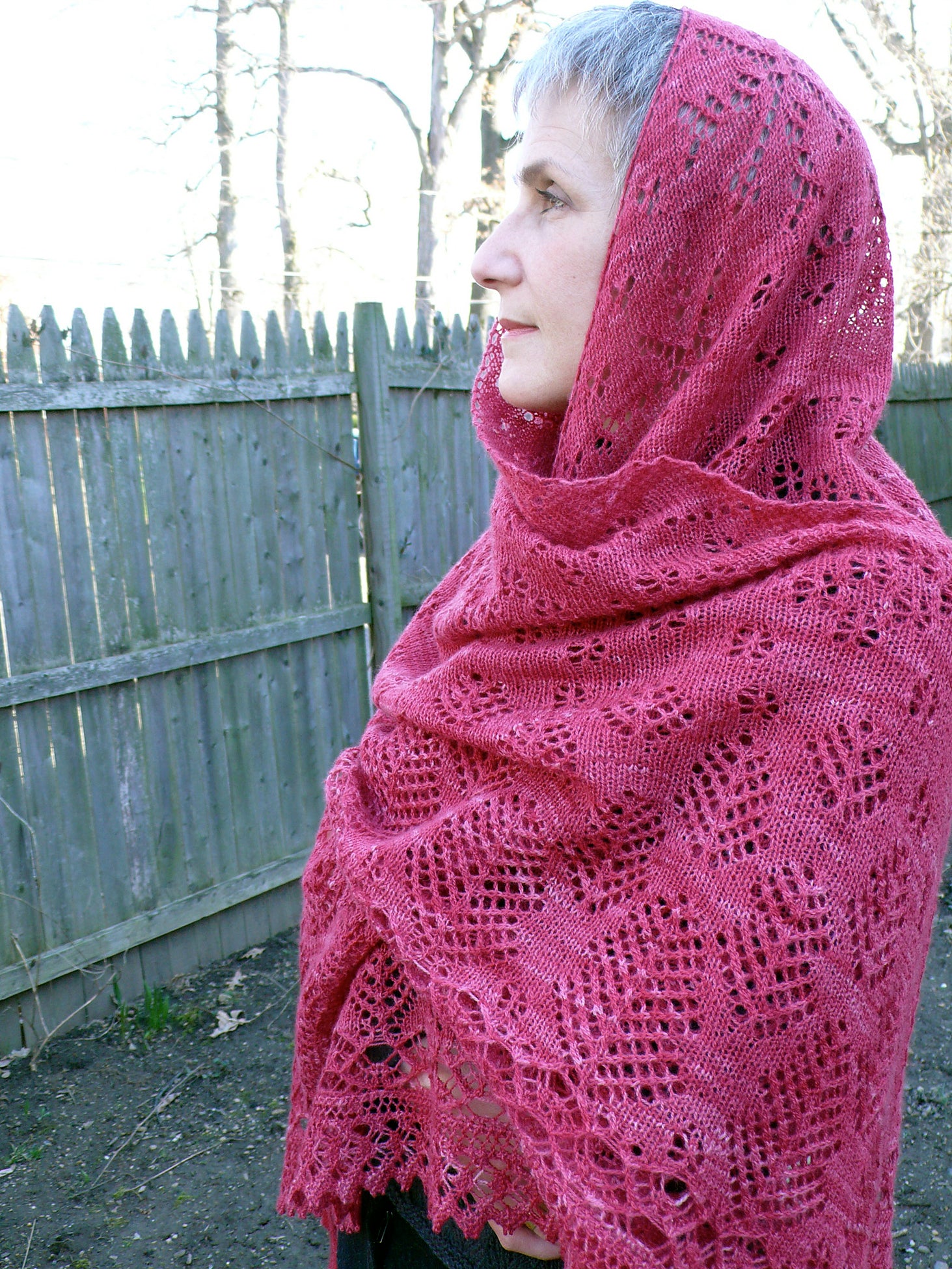 Whispering Pines Triangle Shawl